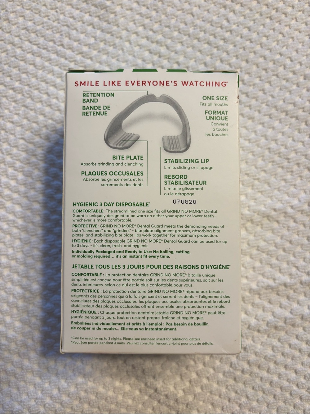 Green Disposable Dental Night Guards - Pack of 10 - Picture 2 of 4